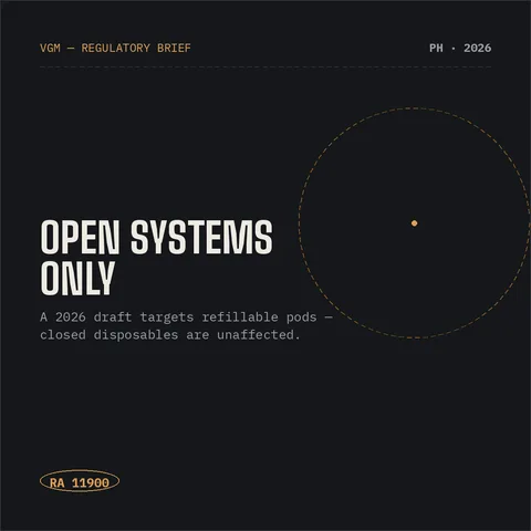 The Philippines: What's Being Banned Is "Open-System," Not the Whole Category