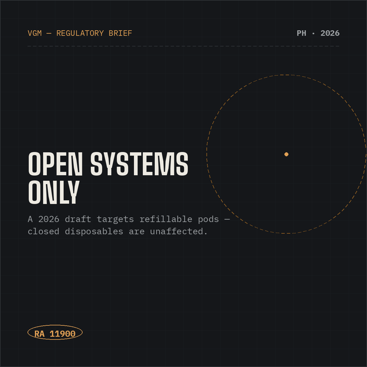 The Philippines: What's Being Banned Is "Open-System," Not the Whole Category